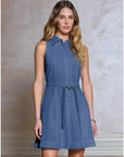 Eden Eyelet Sleeveless Mini Dress