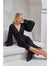 Odette  Button Down Long Sleeve Midi Dress