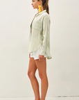 Londyn Linen Classic Pinstripe Button Up Shirt