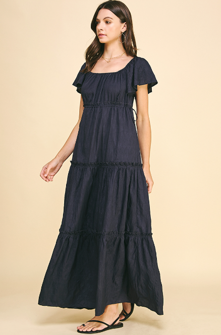 Acadia Short Sleeve Maxi Dress