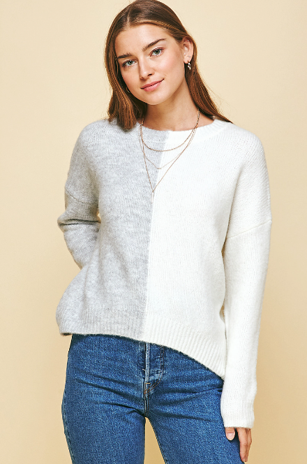 Janey Color Block Sweater