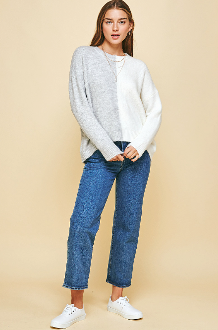 Janey Color Block Sweater