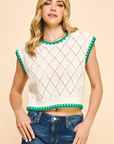 Penny Crochet Knit Blouse