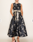 Molly Floral Jacquard Midi Dress