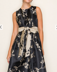 Molly Floral Jacquard Midi Dress
