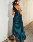 Paulina Pleated Maxi Dress