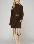 Adrianna Mock Neck Sweater Dress