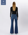 Adrienne Tummy Control High Rise Flare Jeans- Plus Size