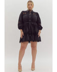 Ana Button Up Mini Dress- FINAL SALE ITEM