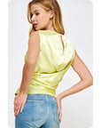 Andie Satin Sleeveless Blouse- FINAL SALE ITEM