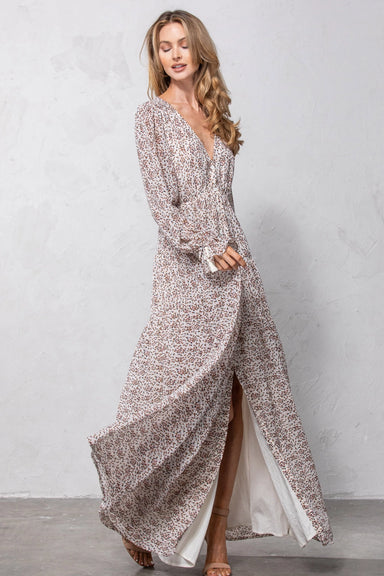 Anna Floral Print Maxi Dress