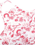 Santa Toile Pompom Apron