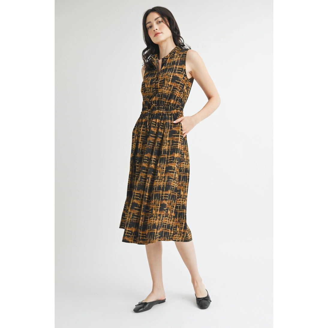 Palmer Buttondown Midi Dress