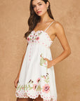 Pip Palm Babydoll Mini Dress
