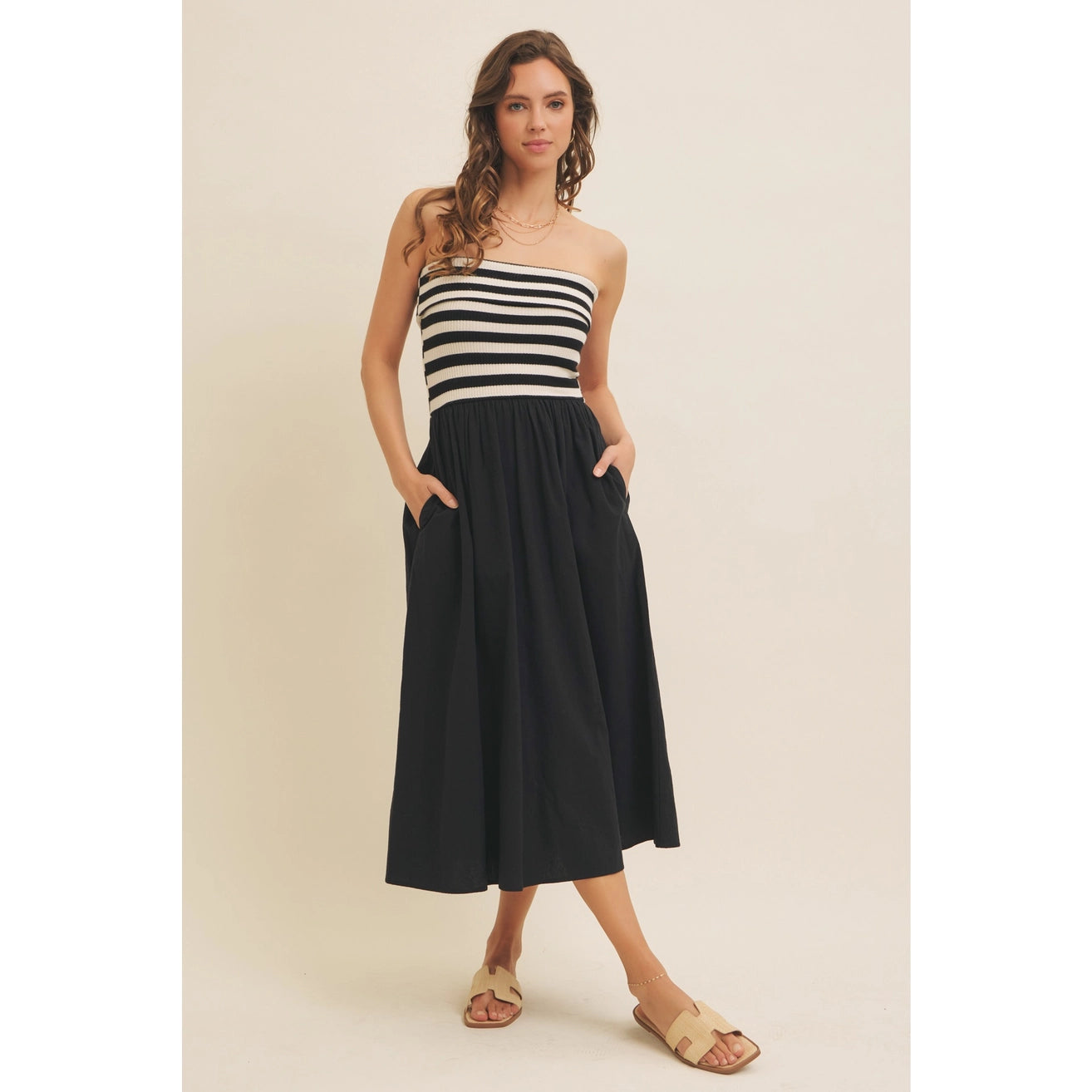 Bailey Strapless Midi Dress