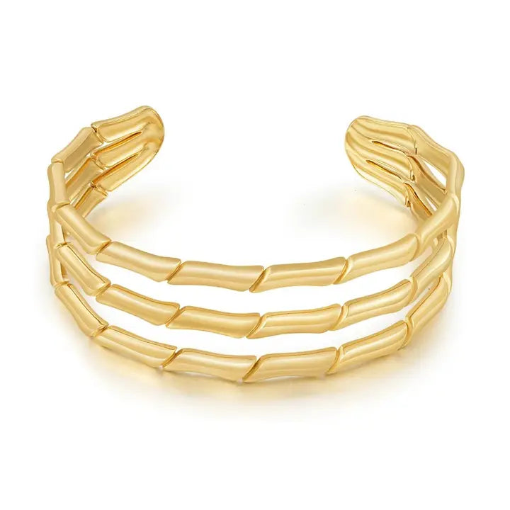 Malia Bamboo Layered Cuff