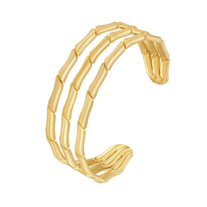 Malia Bamboo Layered Cuff