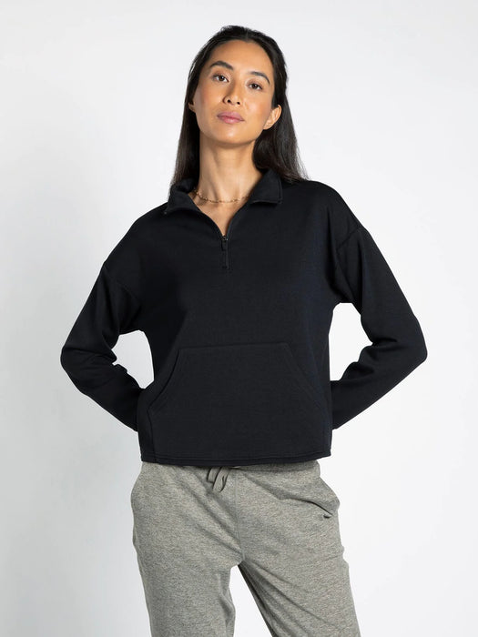 Kelly Three-Quarter Zip Sweatshirt