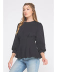 Dora Pleat Trim Top