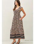 Tessa Tie Front Maxi Dress
