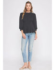 Dora Pleat Trim Top