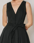 Philippa Poplin Tulle Midi Dress