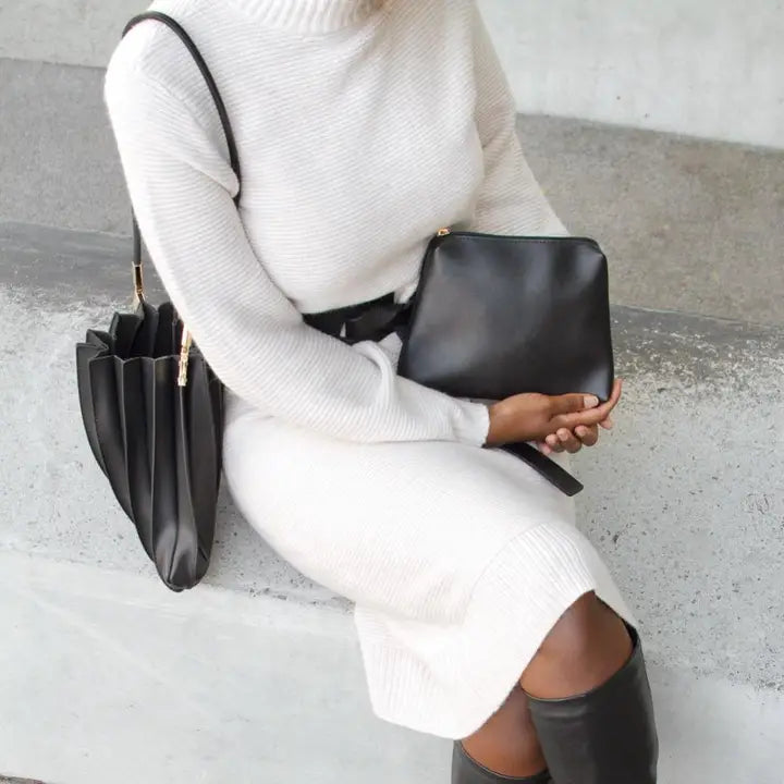 Carrie II Pleated Shoulder Bag