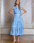 Harper Pleated Sleeveless Maxi Dress