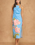 Trina Twisted Bow Midi Dress