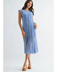 Lulu Lace Sheer Midi Dress