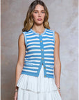 Silvia Stripe Sweater Vest