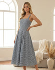 Alyssa A-Line Stripe Midi Dress