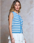 Silvia Stripe Sweater Vest