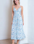 Emma Embroidered Flared Midi Dress