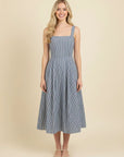 Alyssa A-Line Stripe Midi Dress