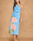Trina Twisted Bow Midi Dress