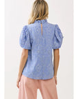Elaine Embroidered Eyelet Top - Plus Size
