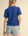 Marsella Knit Sweater with Floral Embroidery
