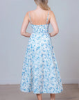 Emma Embroidered Flared Midi Dress
