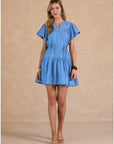 Faye Flutter Sleeve Mini Dress