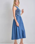 Leona Smocked Bodice Midi Dress