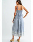 Pippi Pinstripe Midi Dress