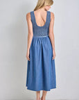 Leona Smocked Bodice Midi Dress
