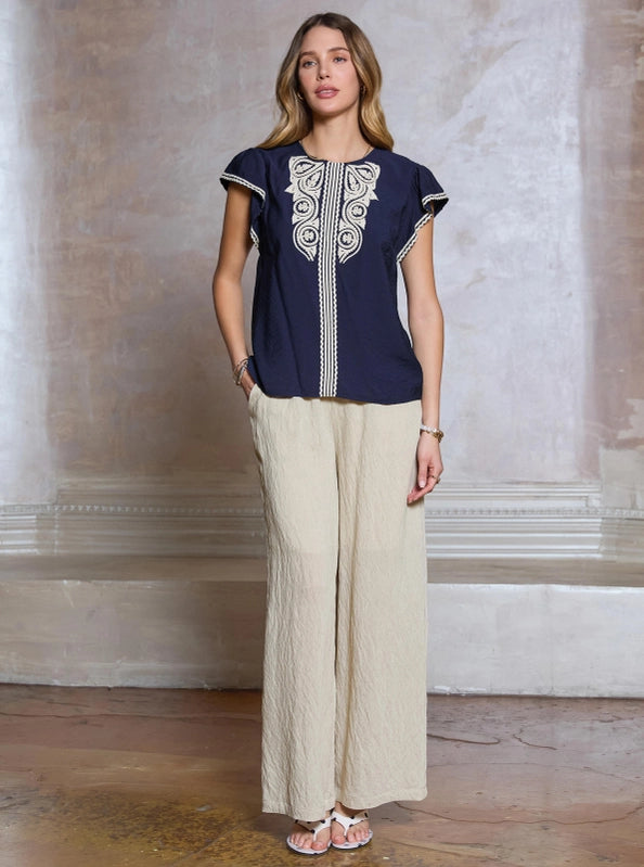 Bree Boho Embroidered Blouse