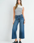 Scissor Cut Wide Leg Denim