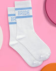 Blue Bride Socks | Something Blue Wedding Socks Bachelorette
