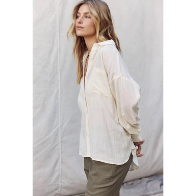 Brooke Textured Button Down Top