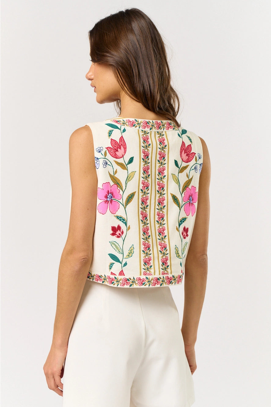 Brooke Front Tie Vest
