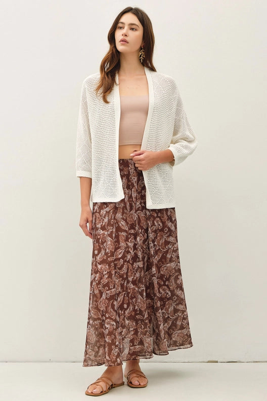 Farren Flowy Paisley Maxi Skirt