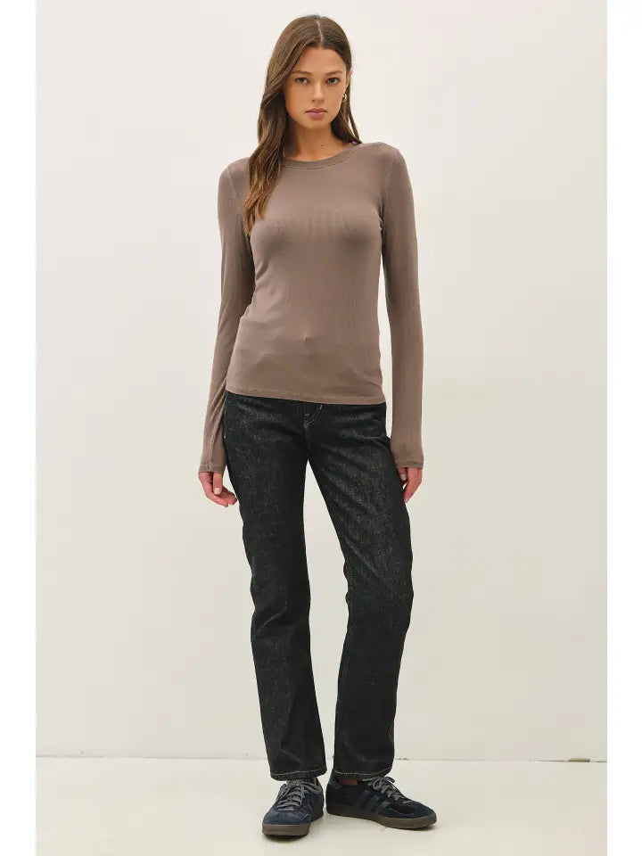 Rylan Ribbed Crewneck Top